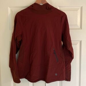 Mountain Hardwear, Women’s, Hooded, Jacket, Maroon, Size M